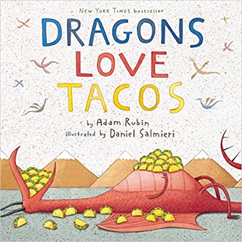 Dragons Love Tacos book used during kindergarten guided reading comprehension time