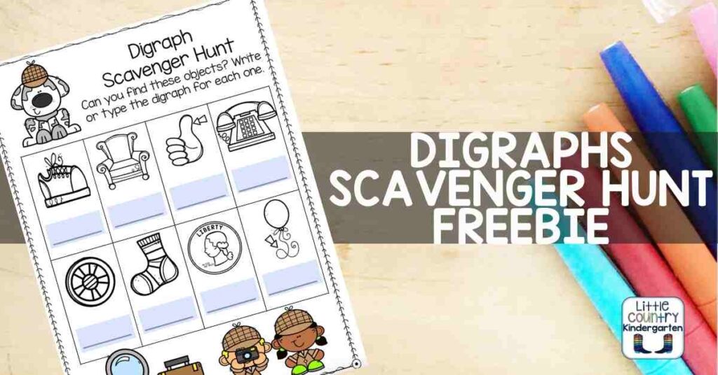 Digital scavenger hunt where students find objects that feature different objects and type in the digraphs for sh, ch, th, ph, wh, ck, qu, and ng. This is an engaging activity for teaching phonics remotely.