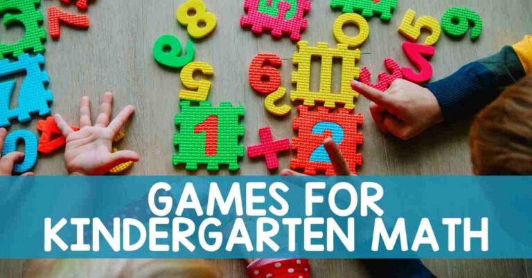 Foam number and puzzle games for kindergarten math with hands counting