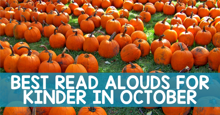 Best read alouds for kindergarten in October featuring a pumpkin patch