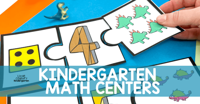 Kindergarten math centers