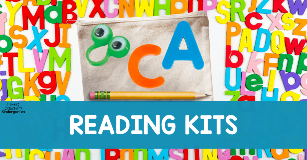 Reading kits are a simple way to encourage at home reading activities since students will have googly eyes, letter magnets, pencils, and any other supplies they use at school with them at home in their pencil pouch.