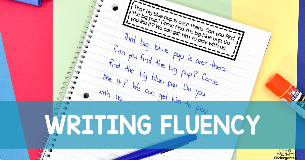 The Great Kindergarten Writing Fluency Debate: Does it Matter? - Little ...