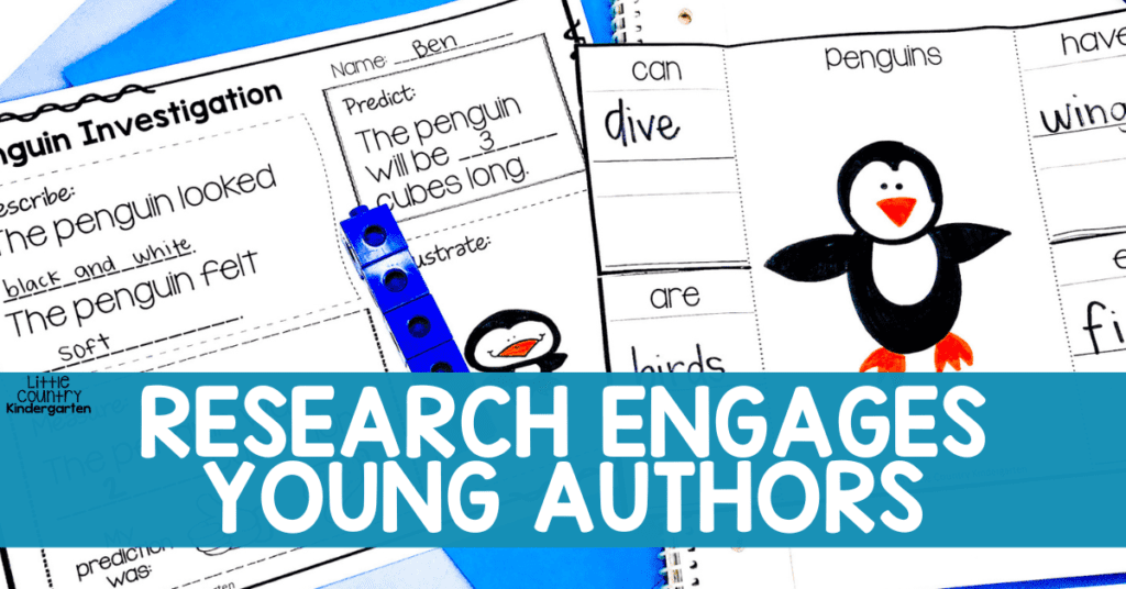 Research engages young authors and increases writing fluency after they are engaged in the penguin investigation and foldable activity